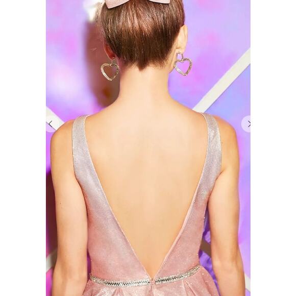 Elegant Pink and White Ombre Prom Dress - Picture 3 of 7